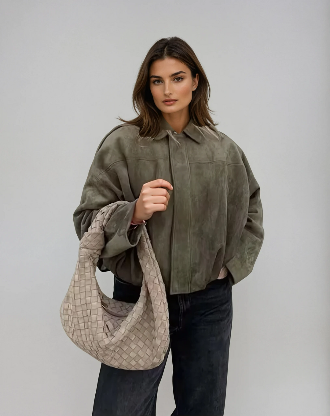 Vintage Oversized Bomber Jacket - main