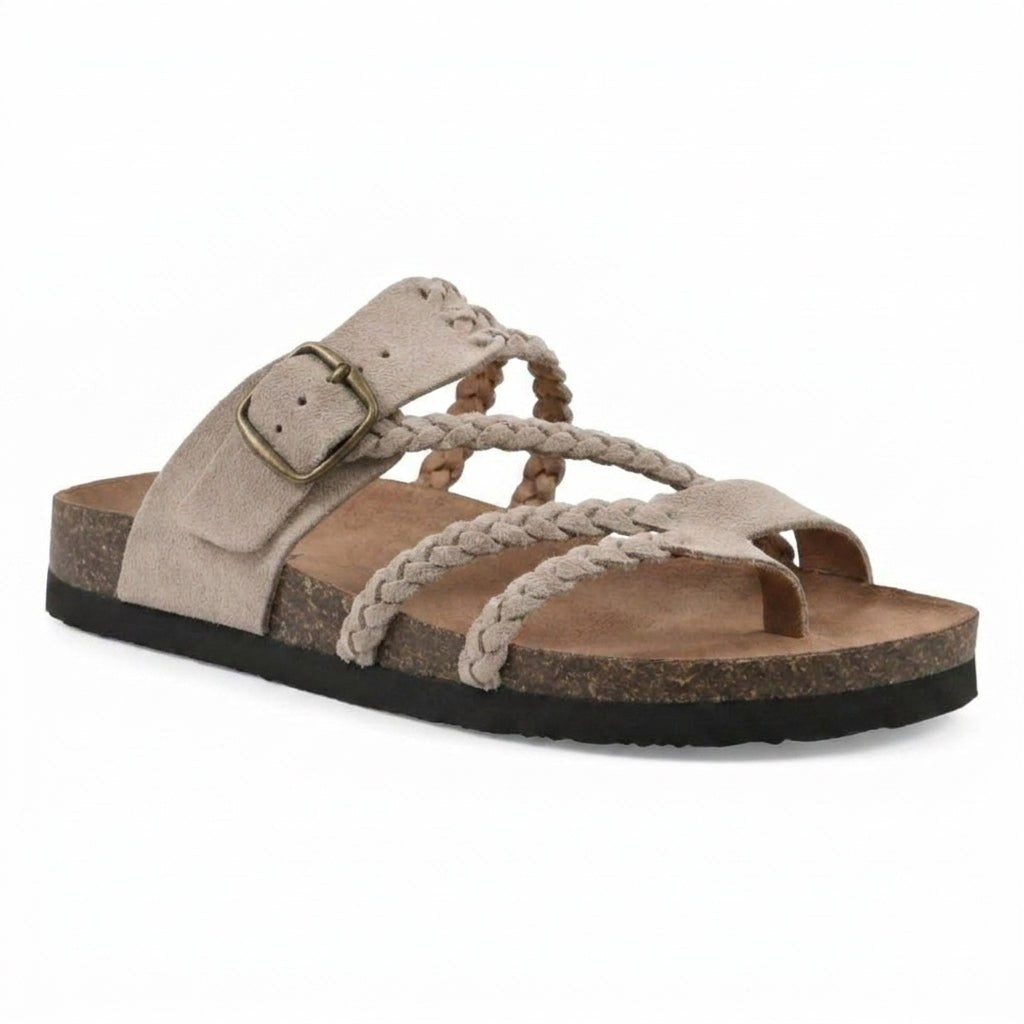 Adrienne — Braided Slide Sandals for Women with Strap (3)