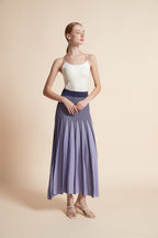 Albertine — Striped Maxi Skirt for Women