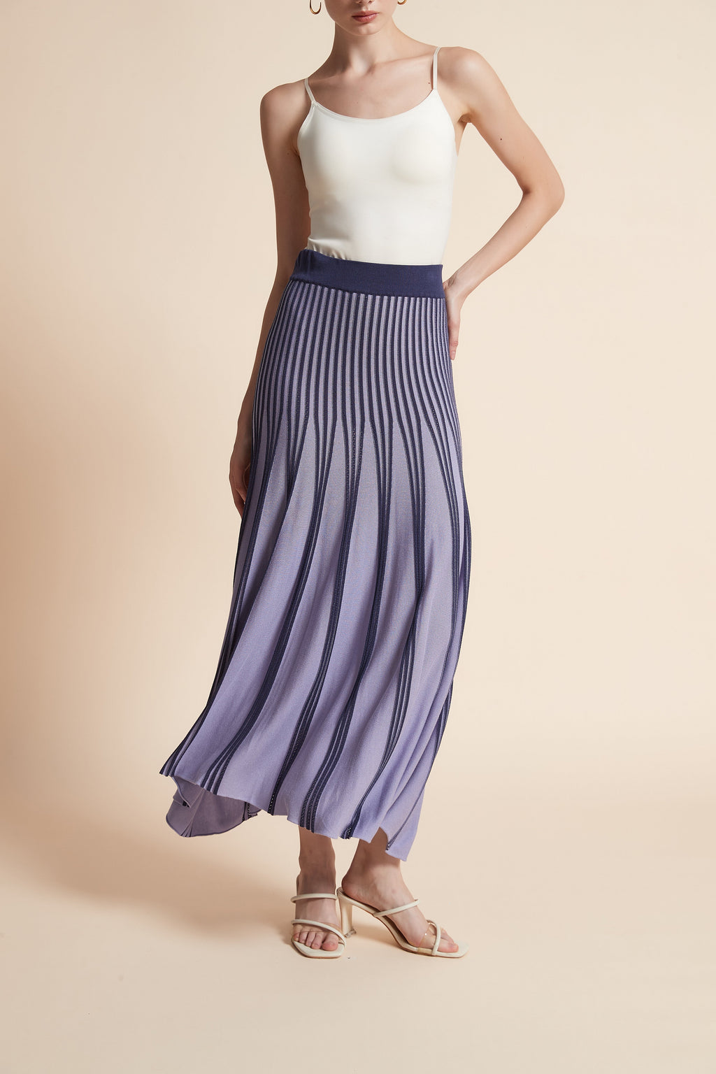 Albertine — Striped Maxi Skirt for Women (3)