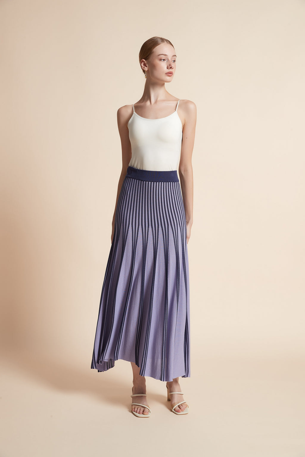 Albertine — Striped Maxi Skirt for Women (5)