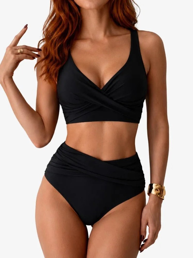 Alice — High Waisted Bikini Set for Women with Ruched Bottom