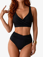 Alice — High Waisted Bikini Set for Women with Ruched Bottom