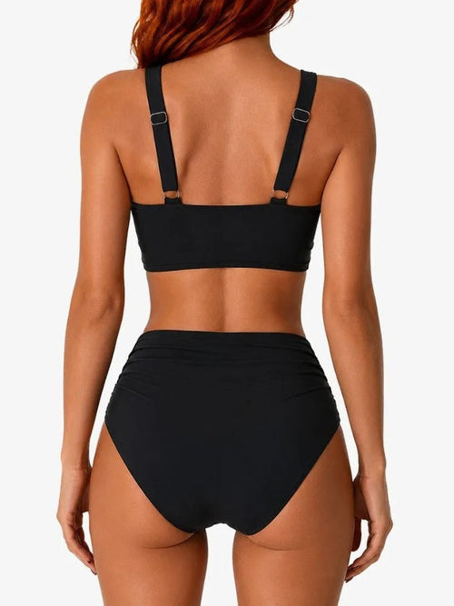Alice — High Waisted Bikini Set for Women with Ruched Bottom (2)
