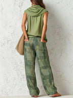 Aline — Wide Leg Pants Set for Women with Sleeveless Top (3)