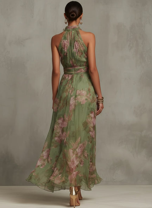 Alix — Floral Maxi Dress for Women with Halter Neck (2)