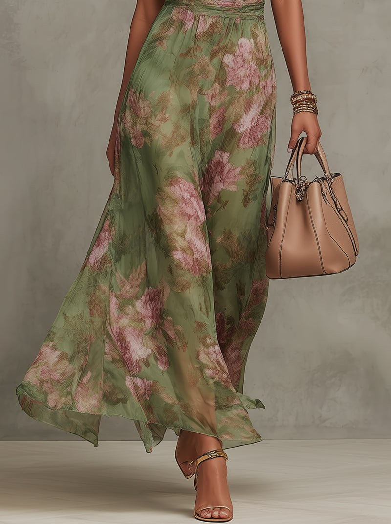 Alix — Floral Maxi Dress for Women with Halter Neck (4)