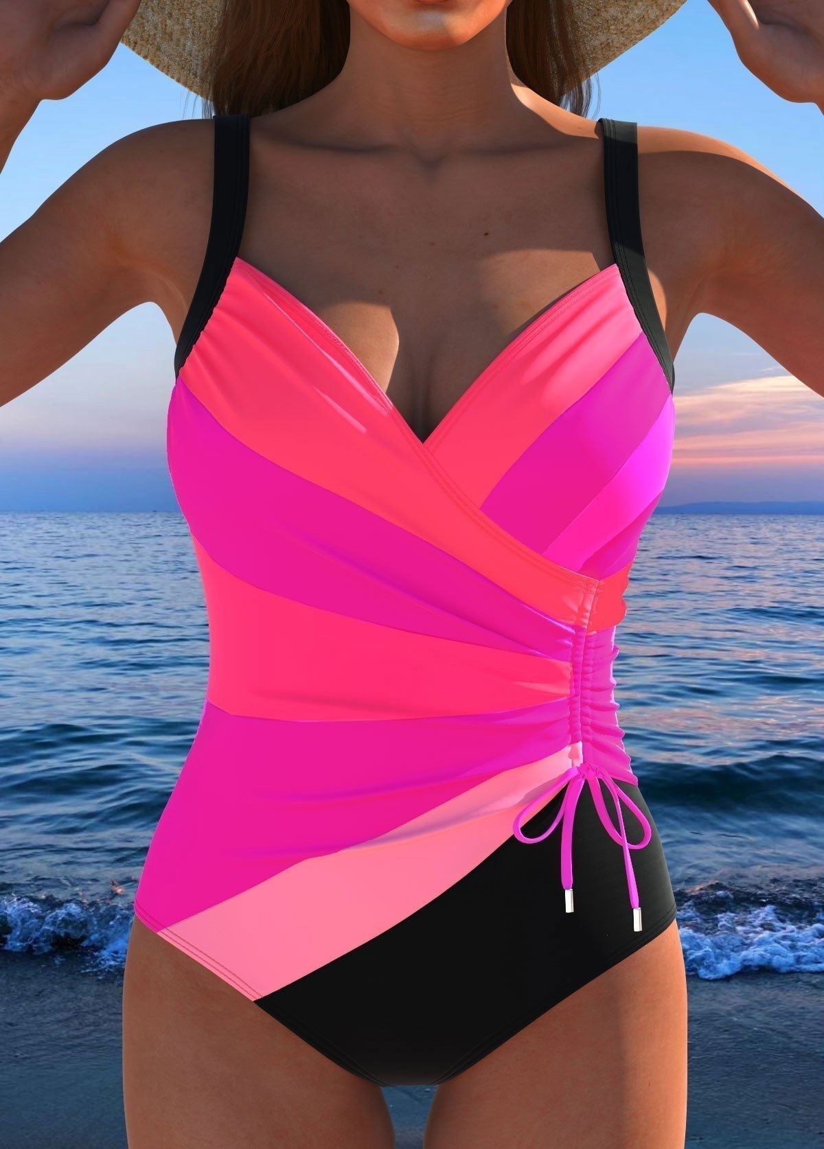 Amandine — One Piece Swimsuit for Women with Wrap Front (5)