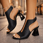 Ambre — Woven Heel Sandals for Women with Wide Strap (5)