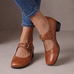 Amelie — Leather Mary Jane Shoes for Women with Low Heel (3)