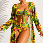 Angeline — Tropical Bikini Set for Women with Kimono Cover Up (3)