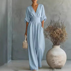 Anouk — Wide Leg Jumpsuit for Women with V Neck (2)
