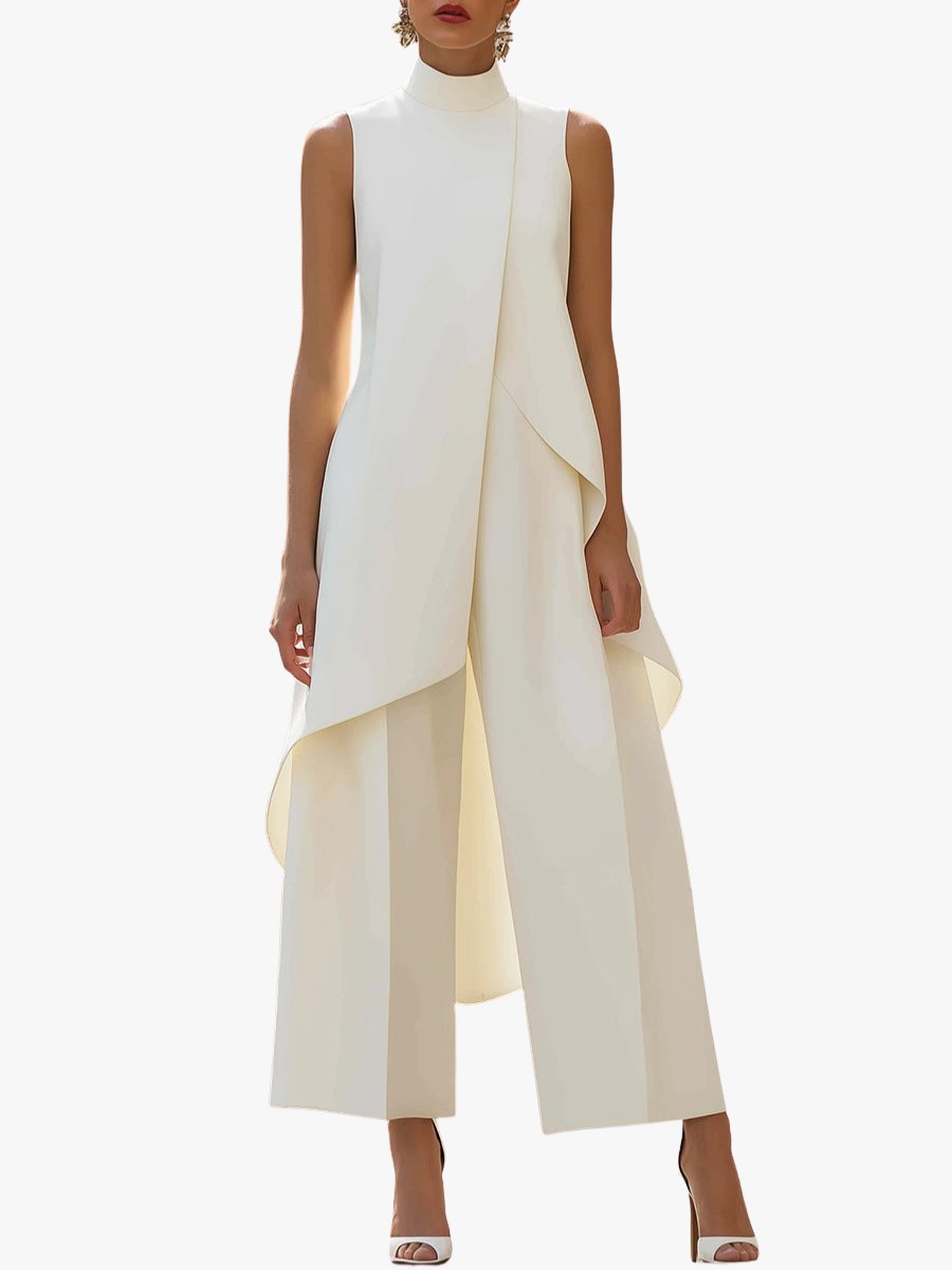 Aurore — Wide Leg Pants Set for Women with Sleeveless Top