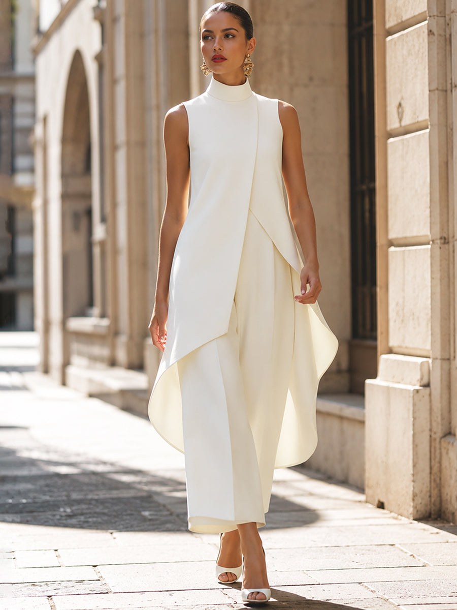 Aurore — Wide Leg Pants Set for Women with Sleeveless Top (9)