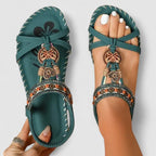 Celia — Beaded Flat Sandals for Women with Elastic Strap (4)