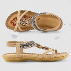 Celia — Beaded Flat Sandals for Women with Elastic Strap (7)