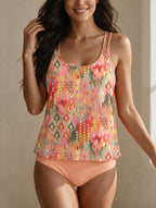 Chantal — Printed Tankini Swimsuit for Women with Double Straps
