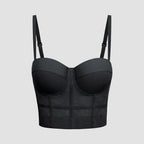 Clarisse — Mesh Bustier Top for Women with Underwire