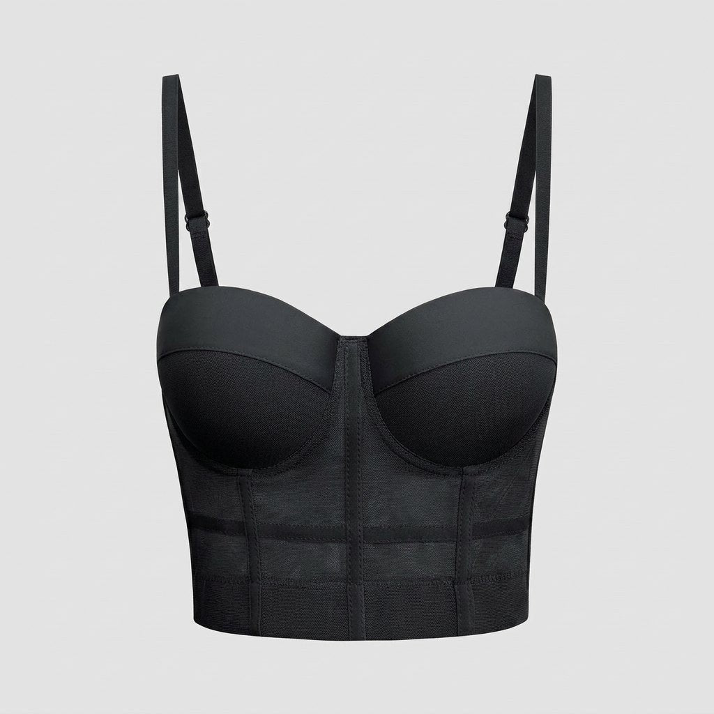 Clarisse — Mesh Bustier Top for Women with Underwire