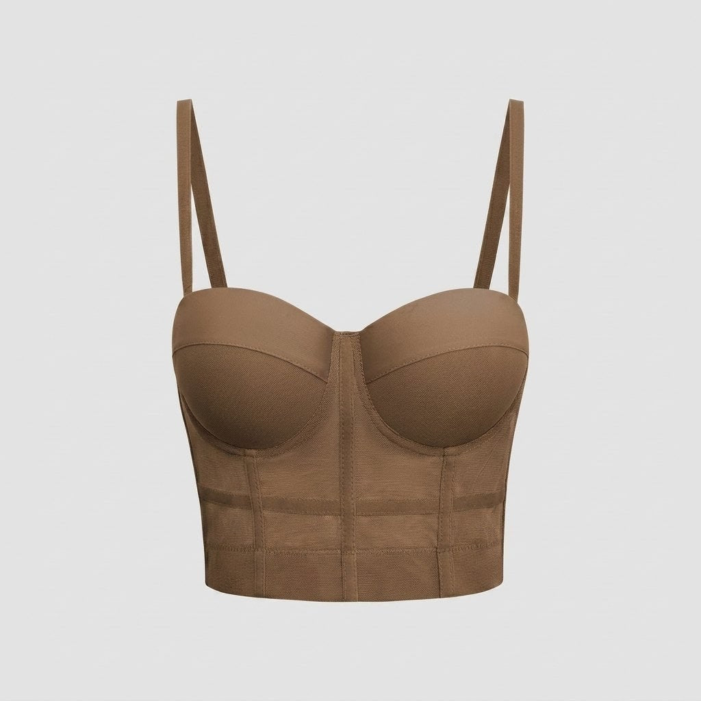 Clarisse — Mesh Bustier Top for Women with Underwire (2)