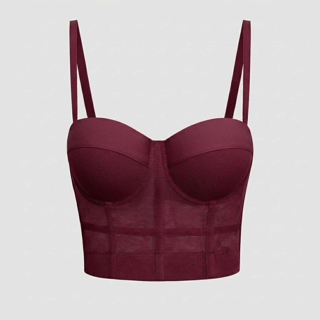 Clarisse — Mesh Bustier Top for Women with Underwire (4)