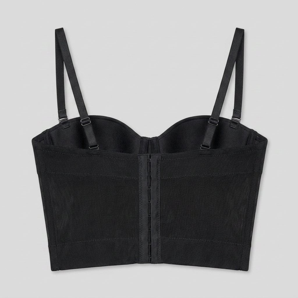 Clarisse — Mesh Bustier Top for Women with Underwire (5)