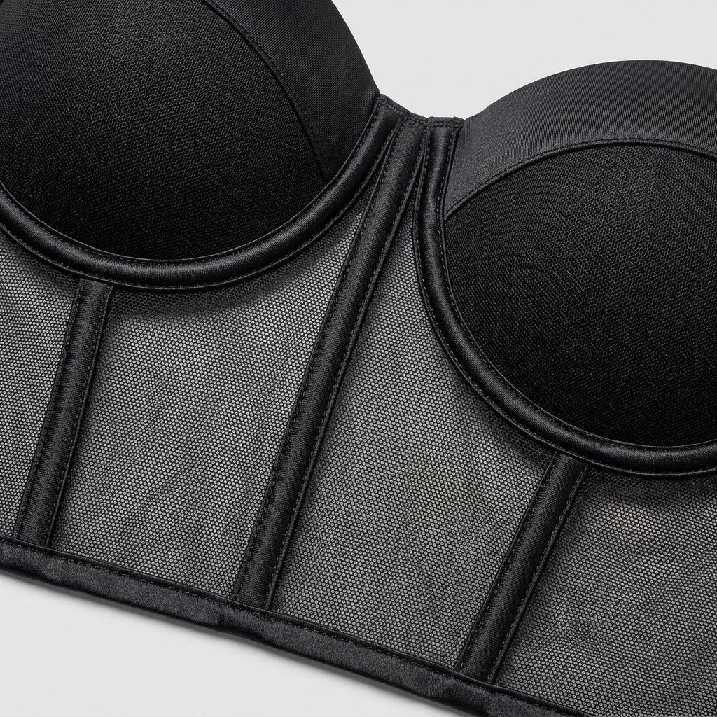 Clarisse — Mesh Bustier Top for Women with Underwire (6)