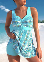 Coralie — Flowy Tankini Swimsuit for Women with Shorts and Tie Front (5)
