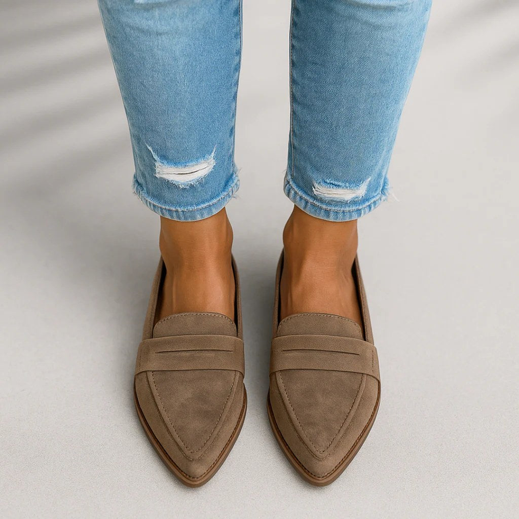 Dominique — Slip On Loafers for Women with Low Heel
