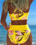 Domitille — Floral Bikini for Women with High Waist (10)