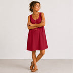 Elise — Sleeveless Linen Dress for Women with Pockets (4)