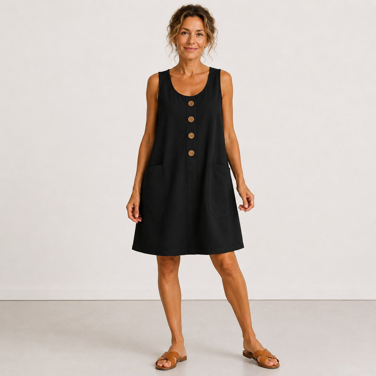Elise — Sleeveless Linen Dress for Women with Pockets (5)