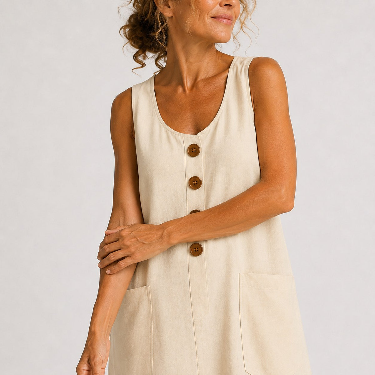 Elise — Sleeveless Linen Dress for Women with Pockets (7)