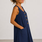 Elise — Sleeveless Linen Dress for Women with Pockets (8)