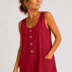 Elise — Sleeveless Linen Dress for Women with Pockets (9)