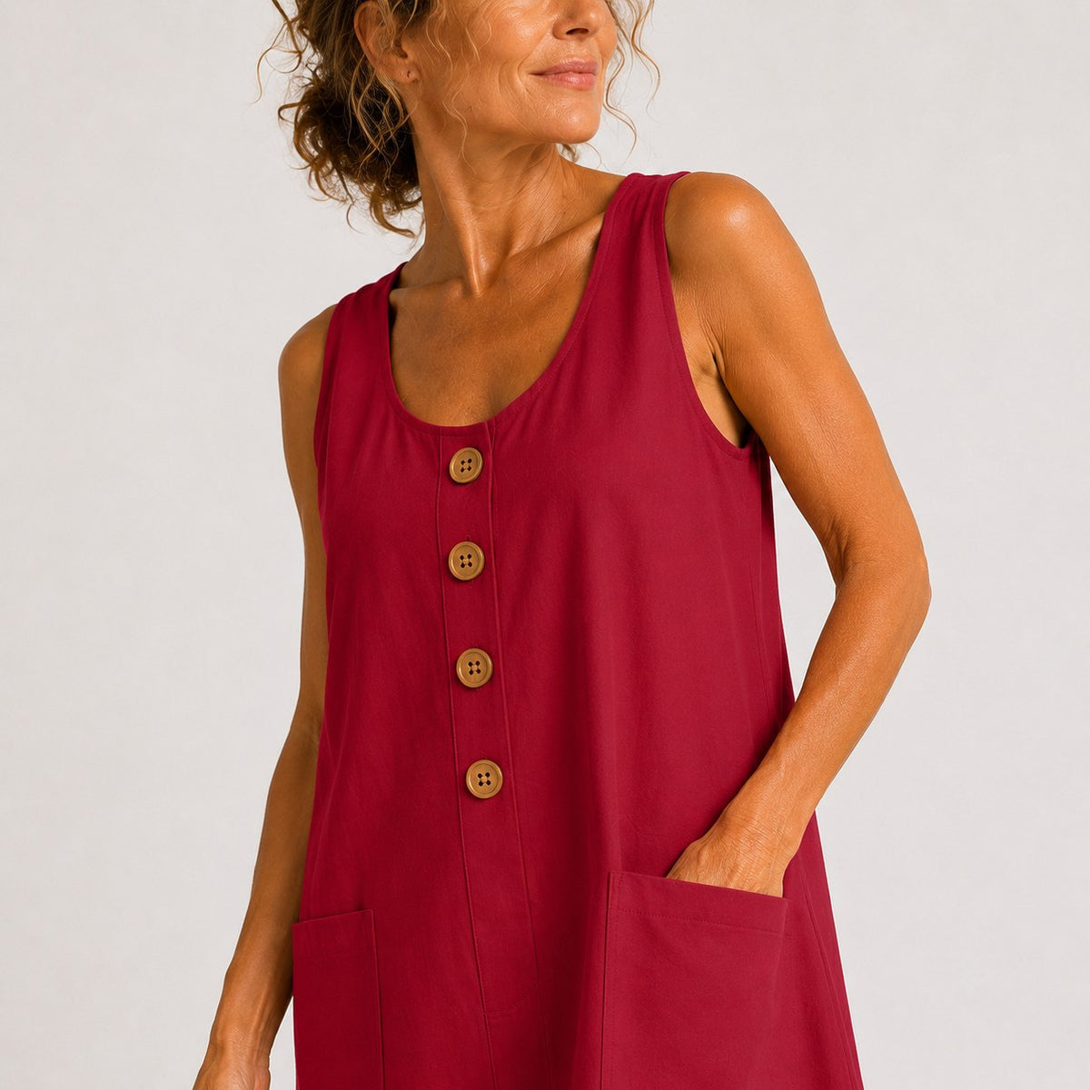 Elise — Sleeveless Linen Dress for Women with Pockets (9)