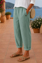 Emilie — Relaxed Wide Leg Pants for Women with Elastic Waist (4)