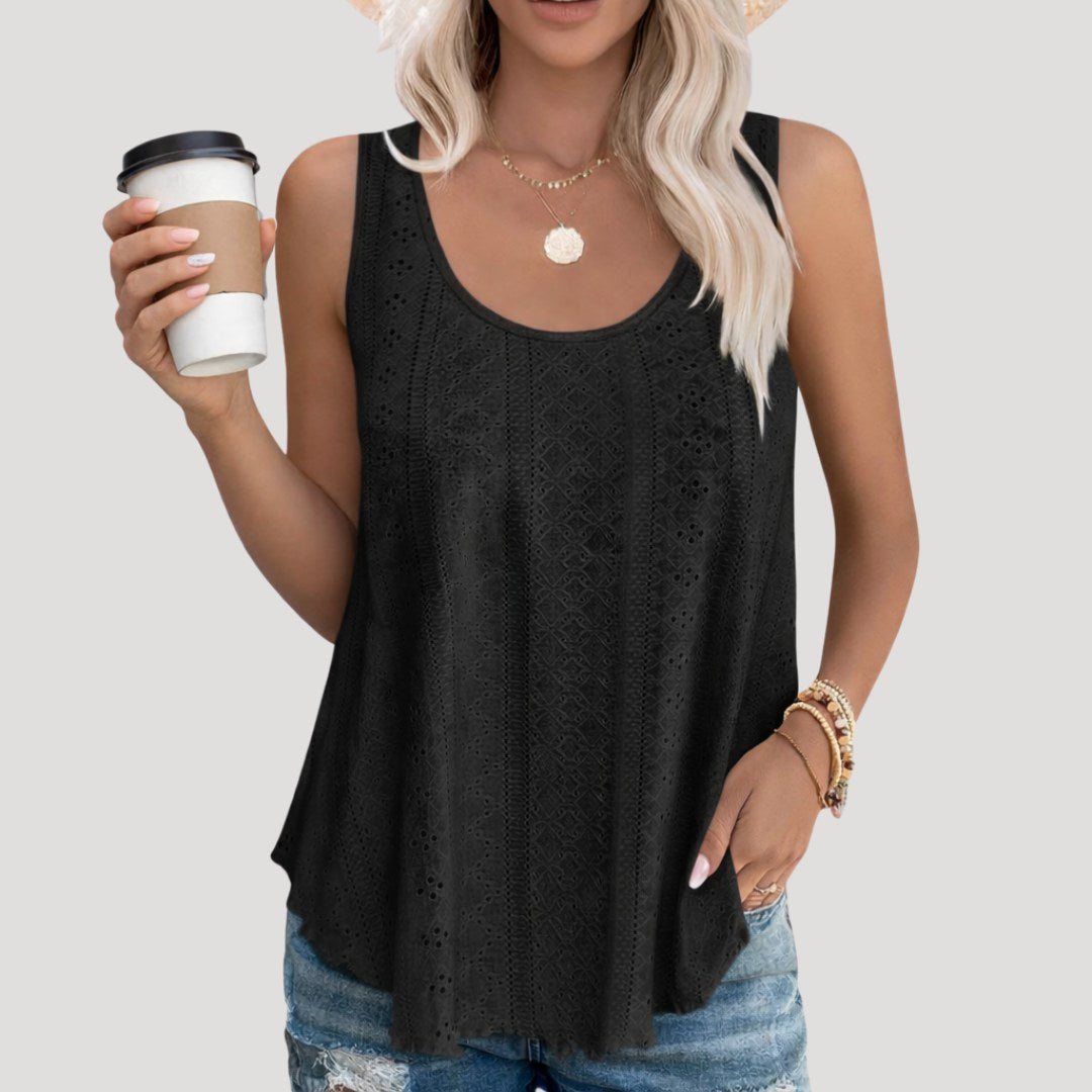 Emma — Eyelet Tank Top for Women (2)