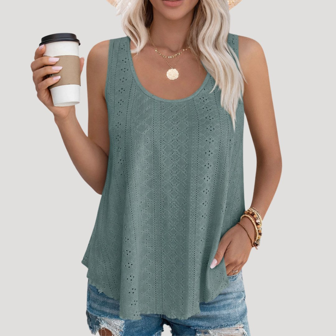 Emma — Eyelet Tank Top for Women (3)