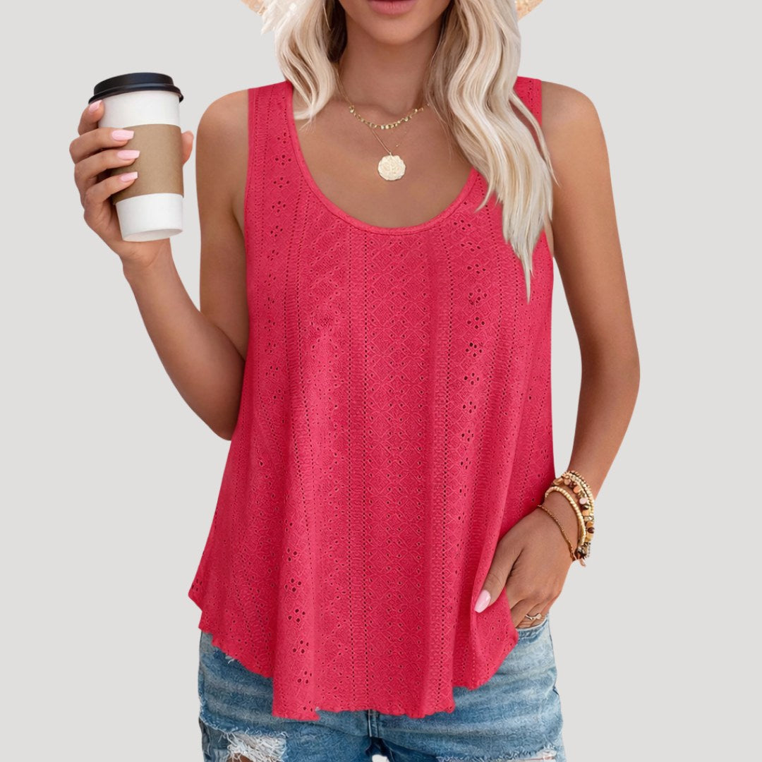 Emma — Eyelet Tank Top for Women (4)