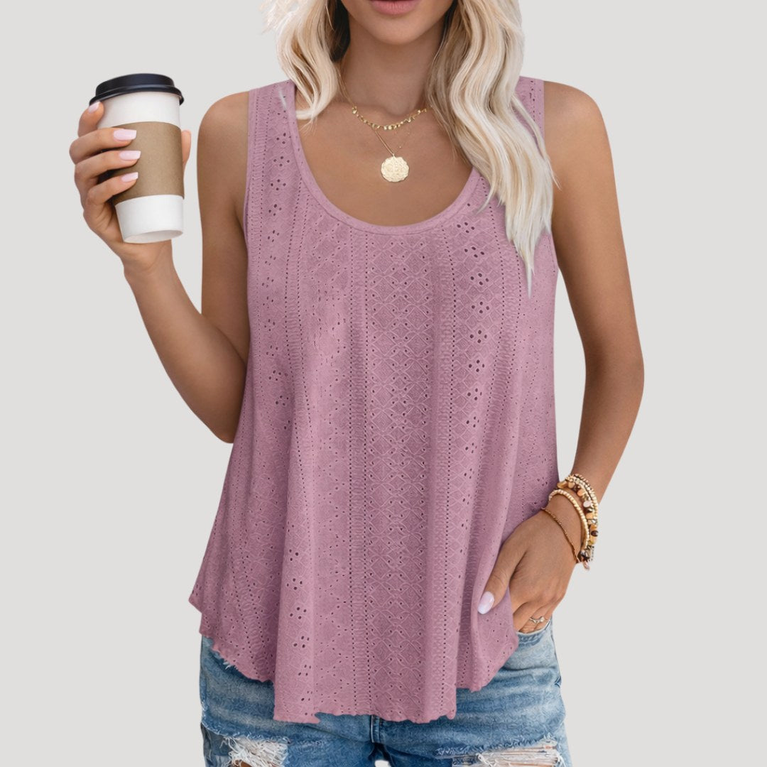 Emma — Eyelet Tank Top for Women (5)