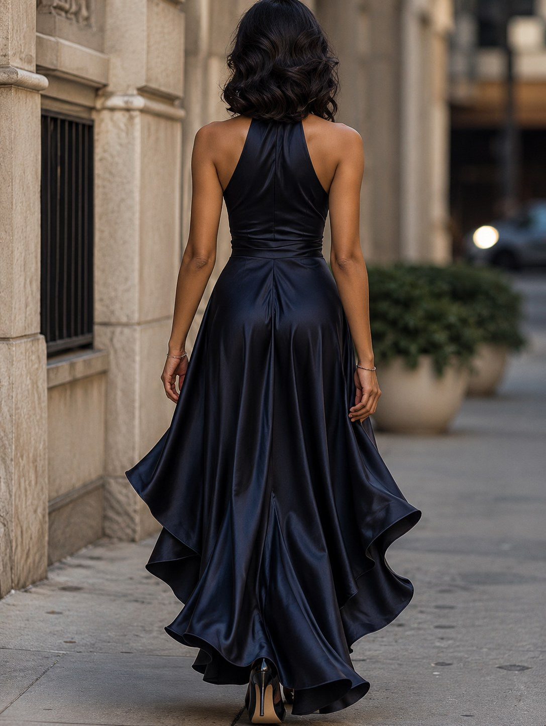 Estelle — Elegant Wrap Maxi Dress for Women with Halter Neck (3)