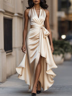 Estelle — Elegant Wrap Maxi Dress for Women with Halter Neck (4)
