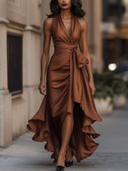 Estelle — Elegant Wrap Maxi Dress for Women with Halter Neck (8)