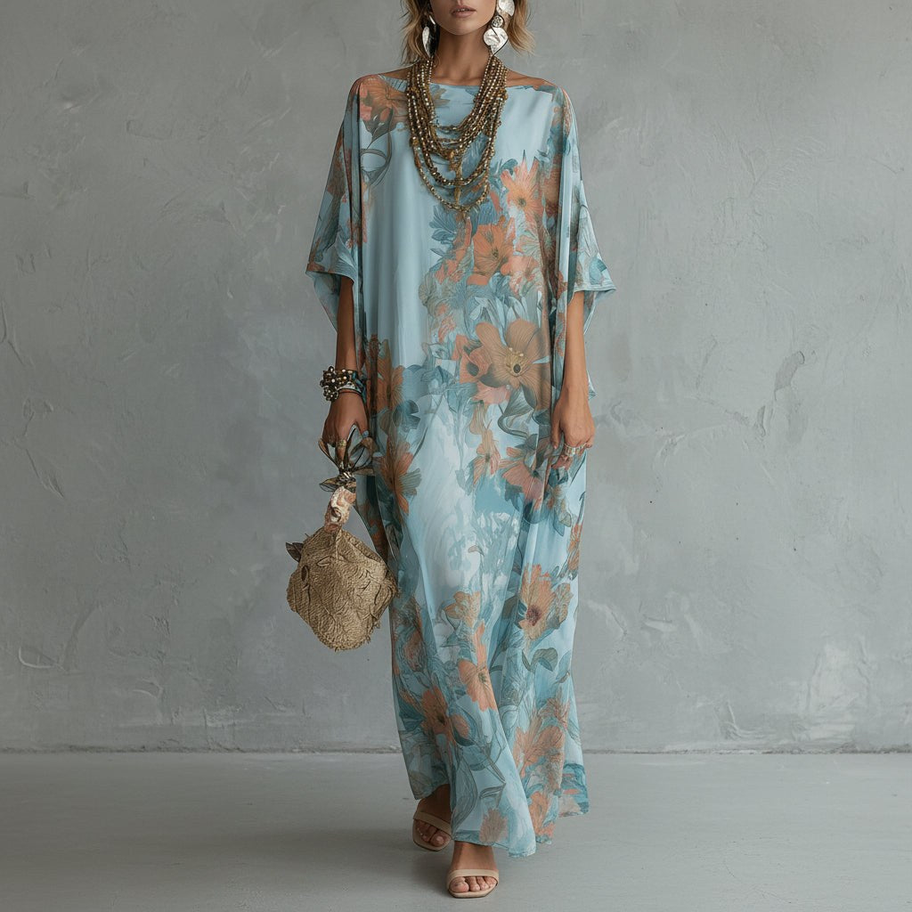 Jade — Floral Kaftan Dress for Women (2)