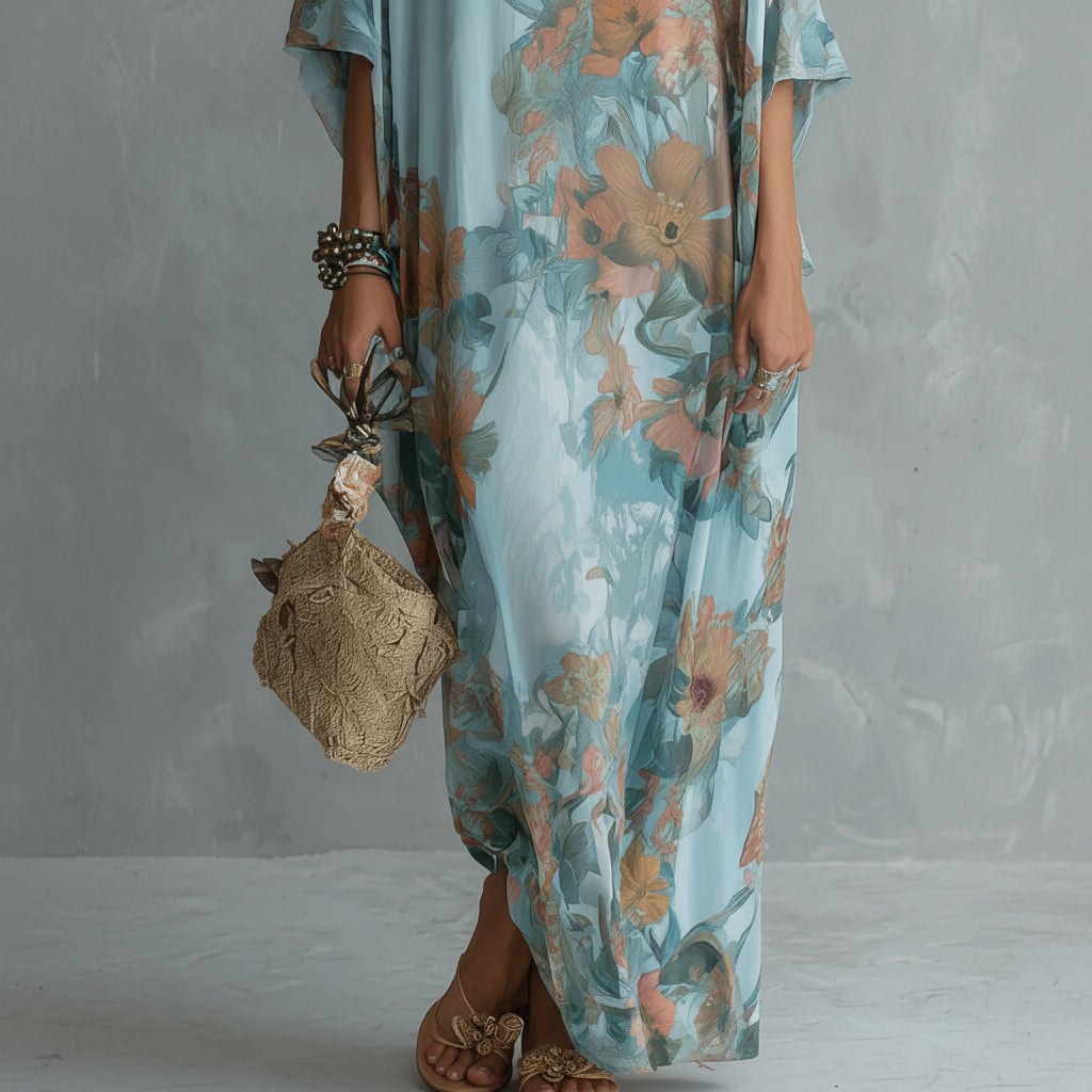 Jade — Floral Kaftan Dress for Women (3)