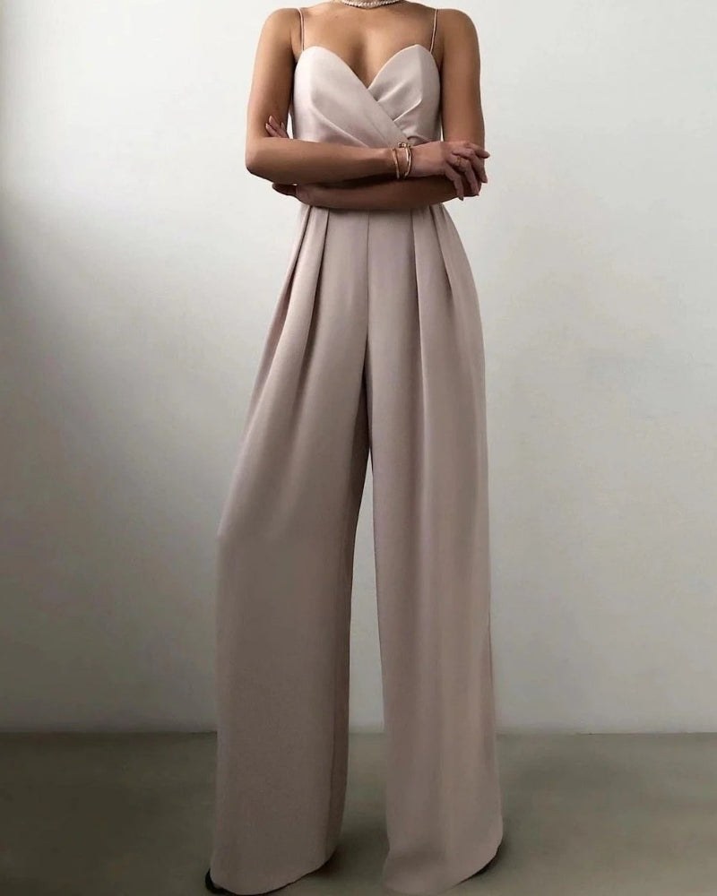 Jeanne — Wrap Jumpsuit for Women with Wide Legs (6)