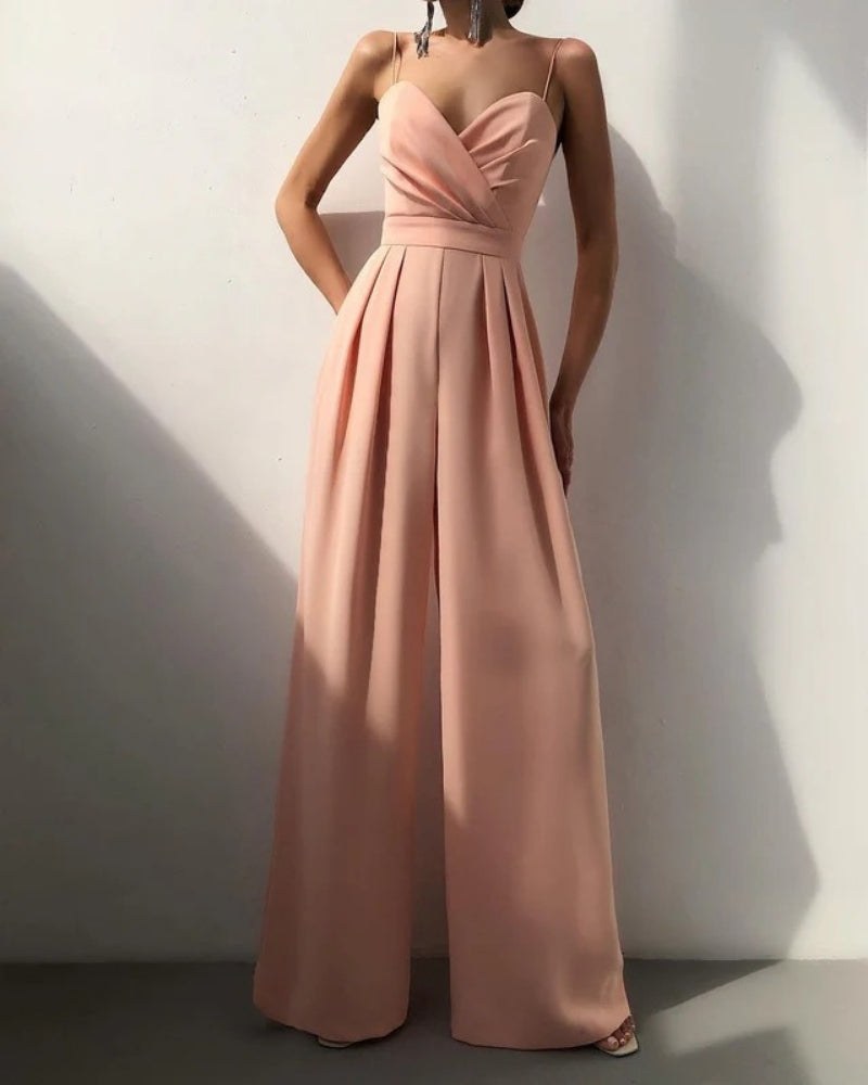 Jeanne — Wrap Jumpsuit for Women with Wide Legs (7)