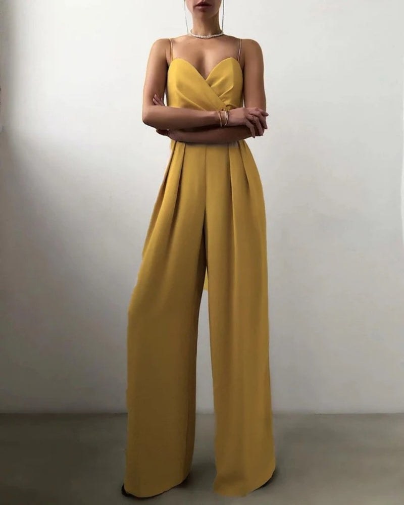 Jeanne — Wrap Jumpsuit for Women with Wide Legs (8)