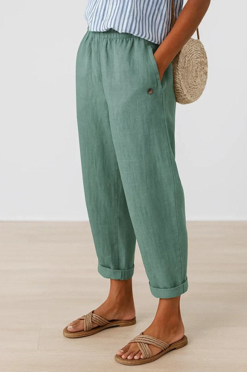 Laure — Linen Pants for Women with Pockets (6)